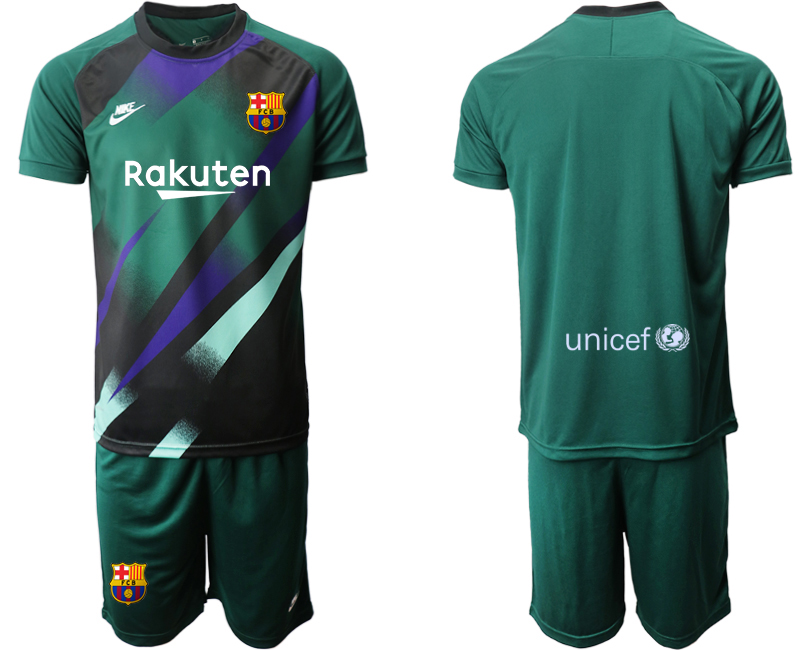 Men 2020-2021 club Barcelona green goalkeeper Soccer Jerseys